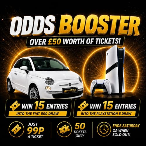 PS5 AND FIAT TICKETS ODDS BOOSTER #1