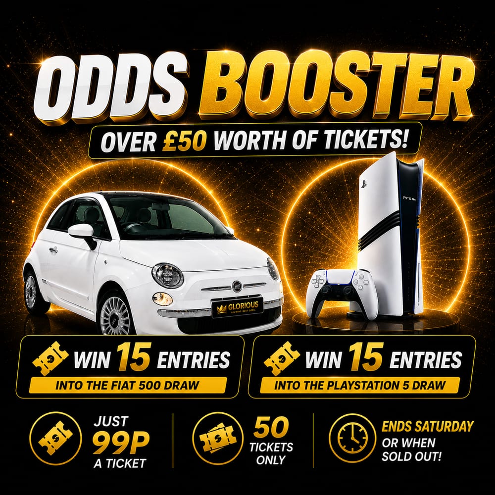 PS5 AND FIAT TICKETS ODDS BOOSTER #1