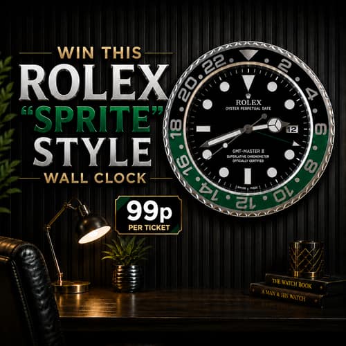Win a Rolex 'Sprite' Style Wall Clock