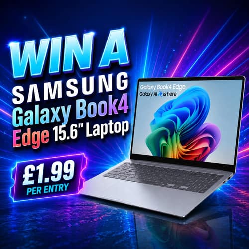 WIN A Samsung Galaxy Book4 Edge 15.6" Laptop
