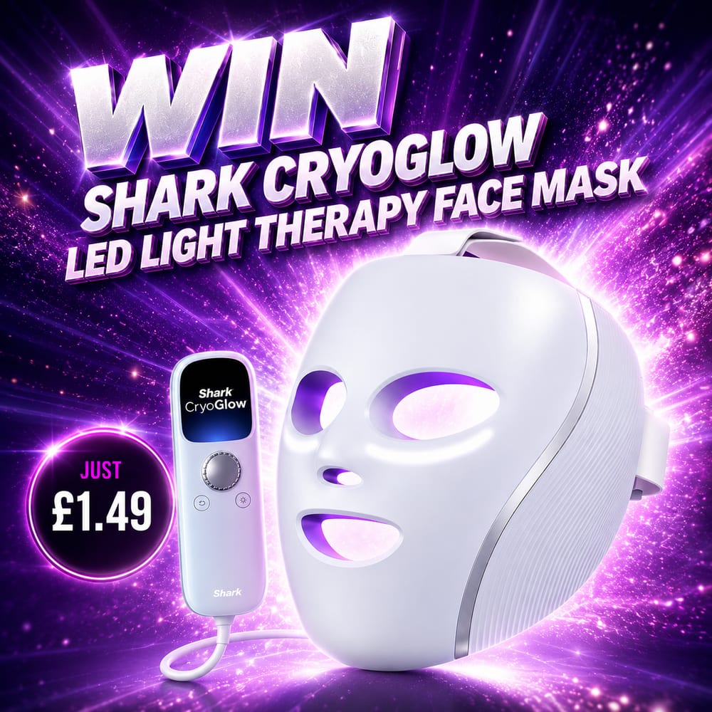 WIN A SHARK CRYOGLOW LED LIGHT THERAPY FACE MASK