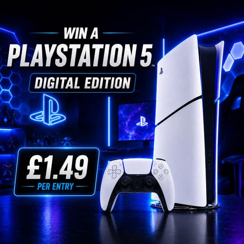 WIN A PLAYSTATION 5 DIGITAL EDITION FOR £1.49