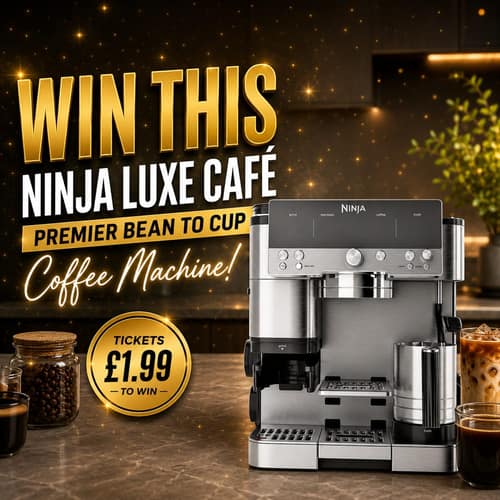WIN A NINJA LUXE CAFÉ PREMIER BEAN TO CUP COFFEE MACHINE