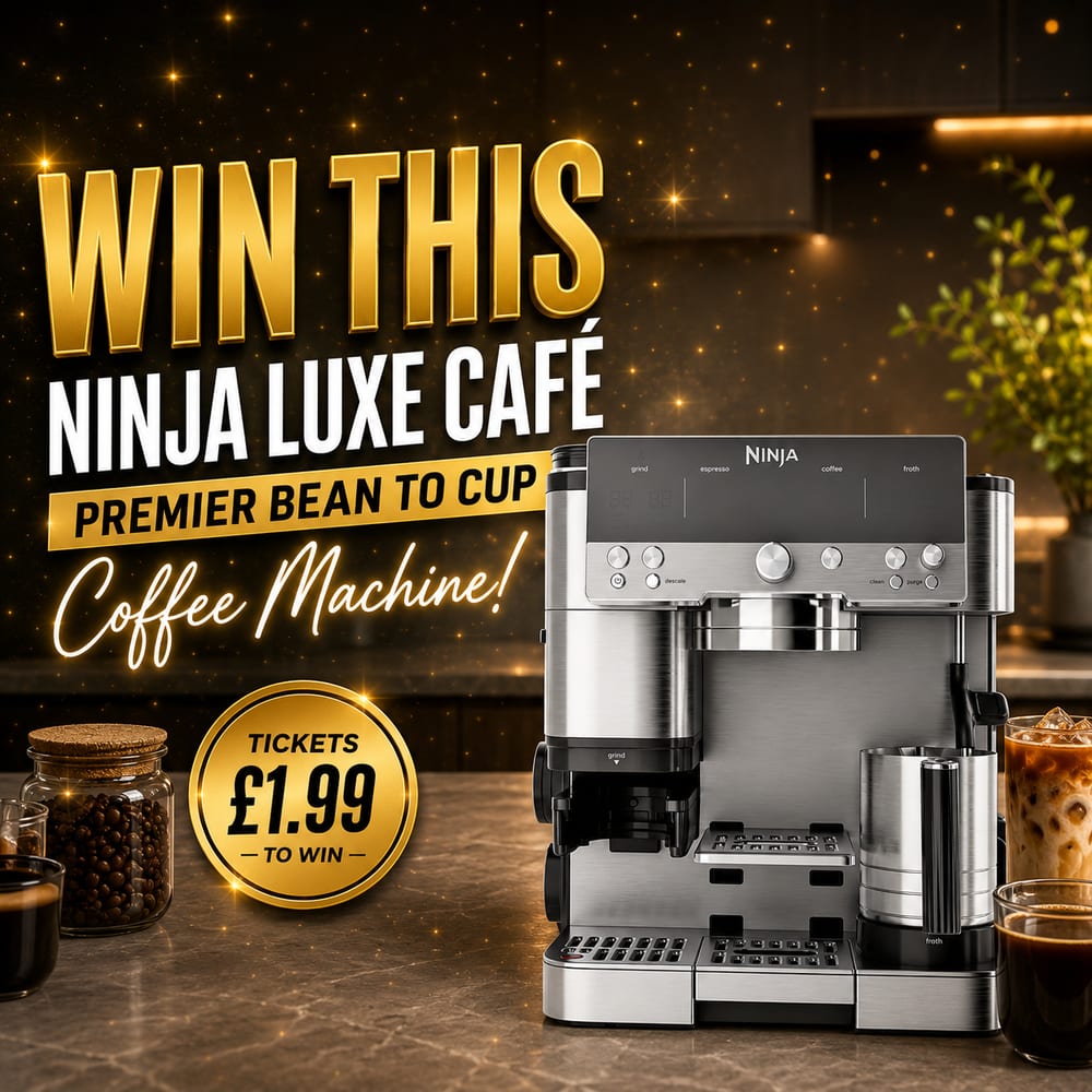 WIN A NINJA LUXE CAFÉ PREMIER BEAN TO CUP COFFEE MACHINE