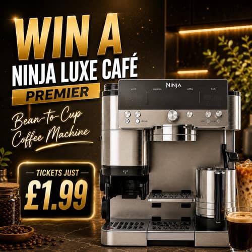 WIN A NINJA LUXE CAFÉ PREMIER COFFEE MACHINE FOR £1.99