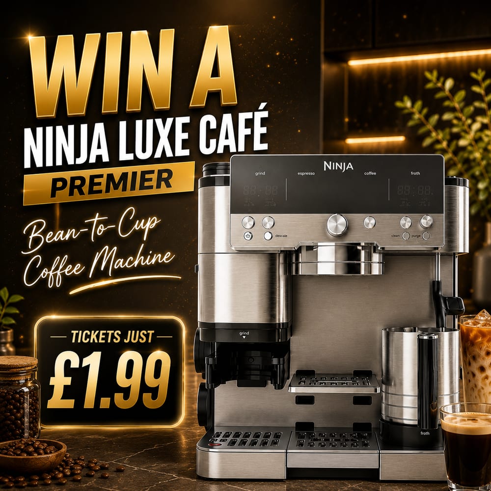 WIN A NINJA LUXE CAFÉ PREMIER COFFEE MACHINE FOR £1.99