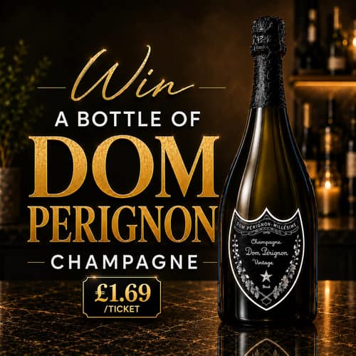 WIN A BOTTLE OF DOM PERIGNON LUMINOUS CHAMPAGNE