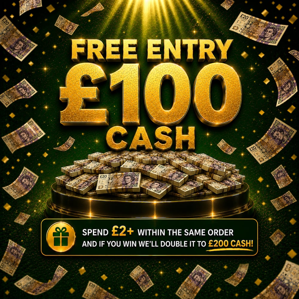 Free £100 Cash Giveaway – Back By Popular Demand!